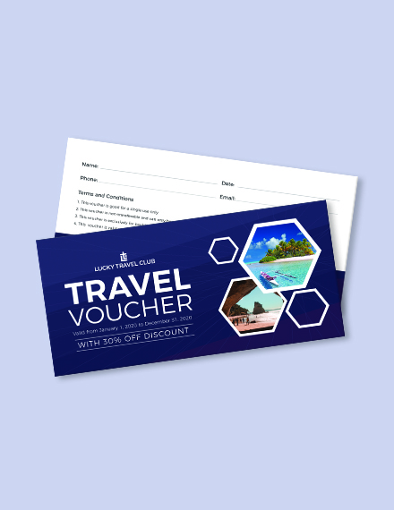 Travel Voucher Template - Word (DOC) | PSD | Apple (MAC ...
