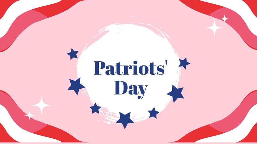 Patriots' Day Pink Background
