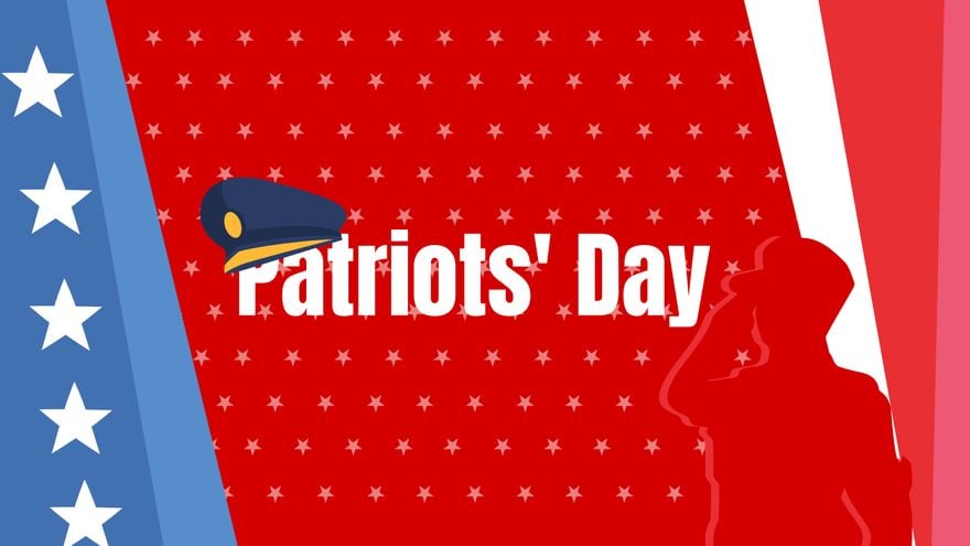 Free Patriots' Day Red Background in PDF, Illustrator, PSD, EPS, SVG, JPG, PNG