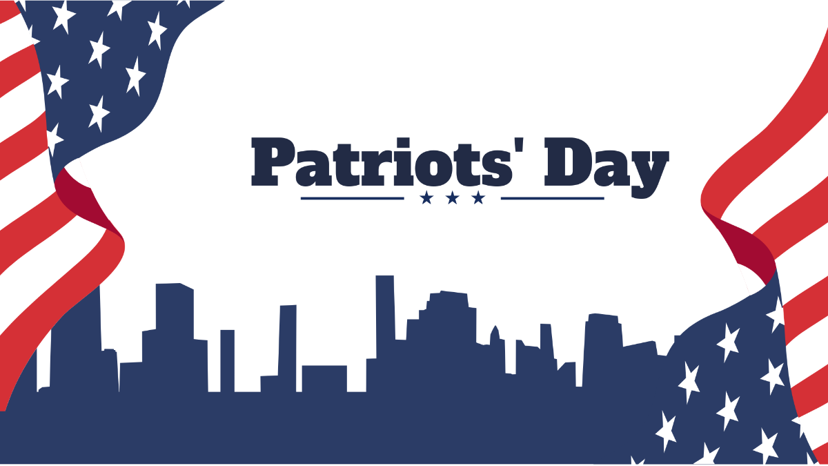 Patriots' Day Transparent Background Template