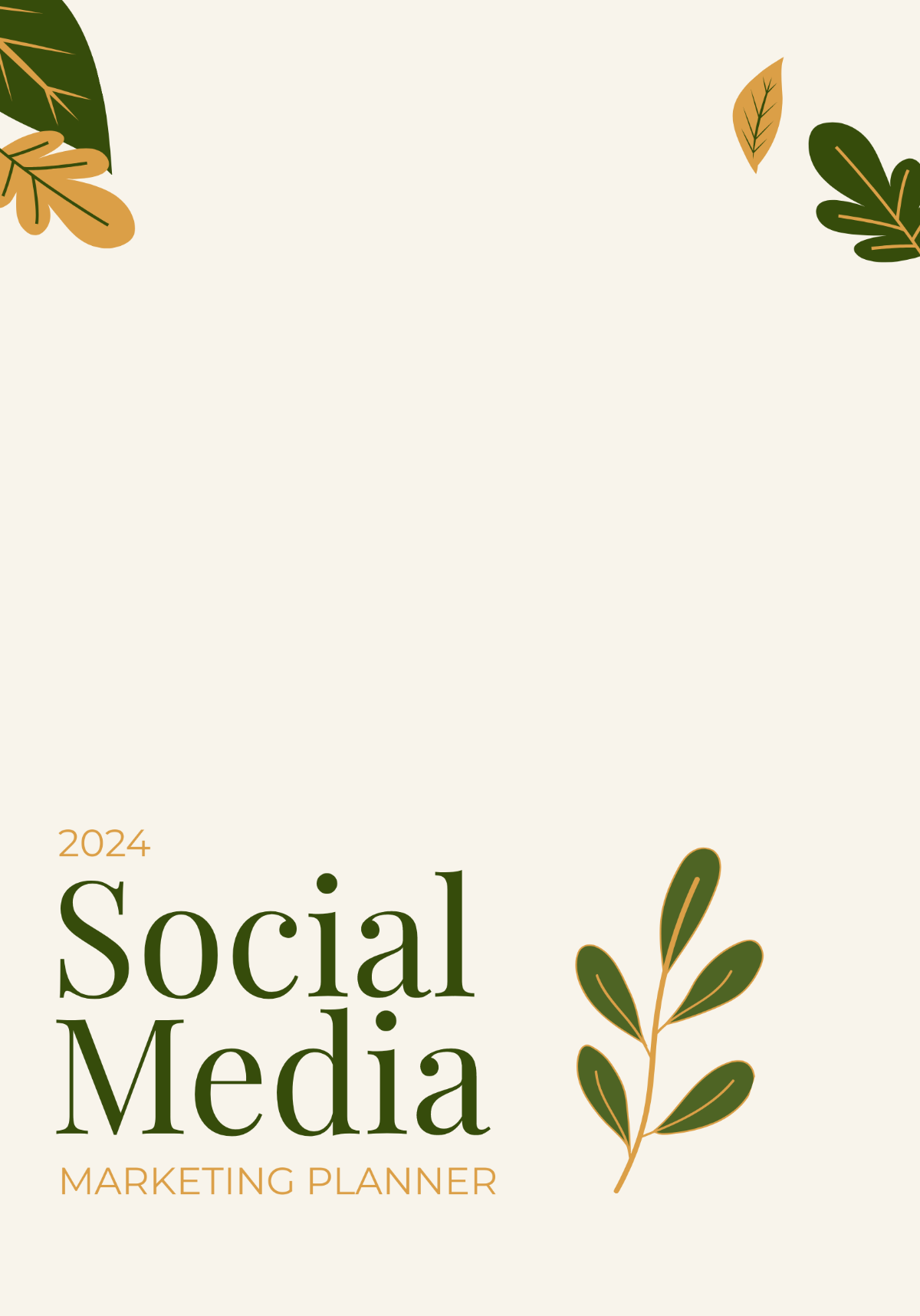 2024 Social Media Marketing Planner Template
