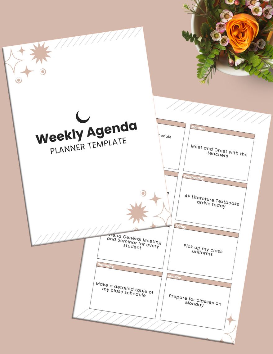 Free 2024 Weekly Agenda Planner Template to Edit Online Free 2024 Weekly Agenda Planner Template to Edit Online