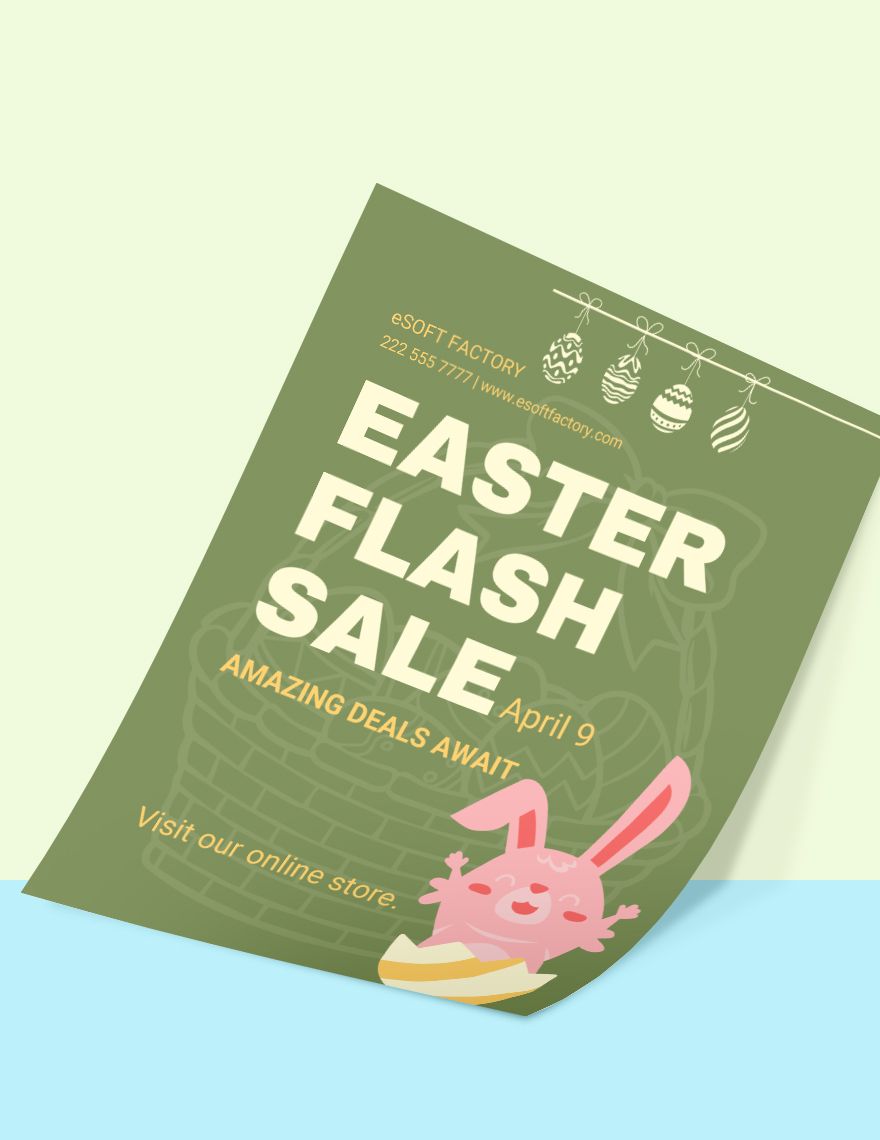 Free Sale Easter Flyer in Word, Google Docs, Illustrator, PSD, EPS, SVG, JPG, PNG