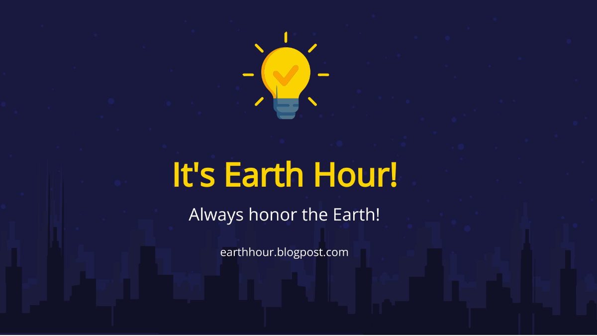 Earth Hour Blog Banner Template