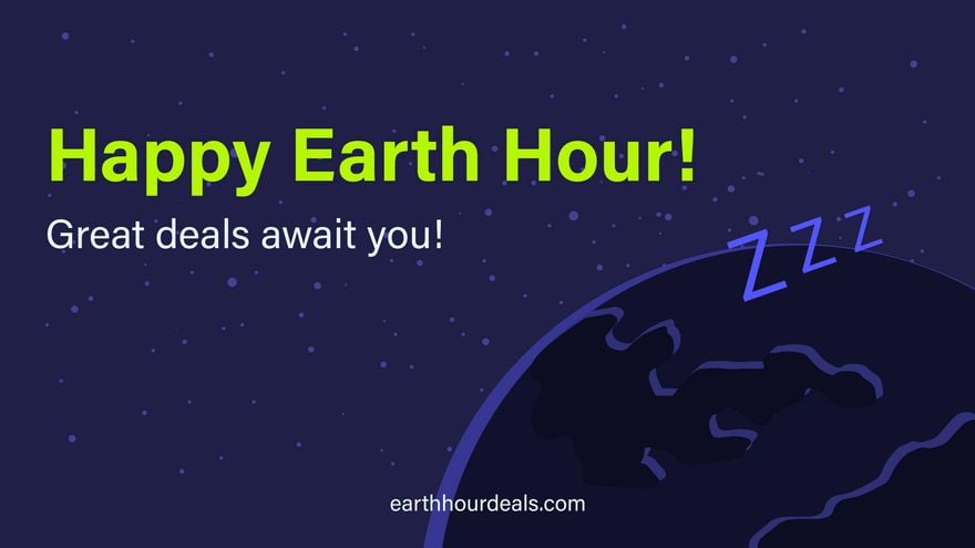 Earth Hour Web Site Banner