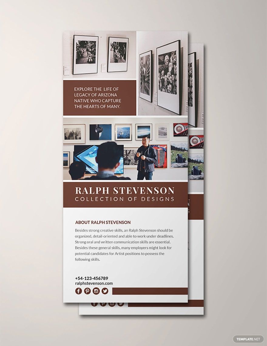 Exhibition Rack Card Template