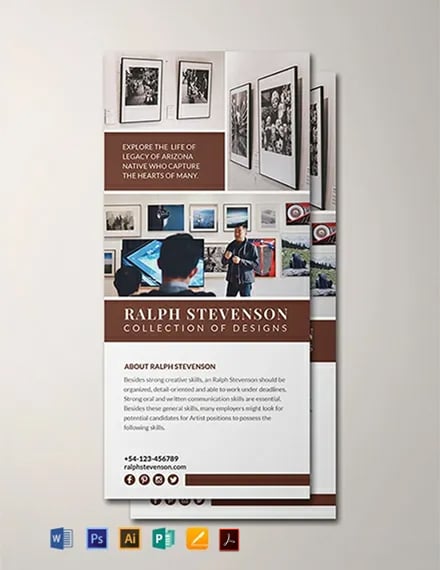 Free Exhibition Rack Card Template