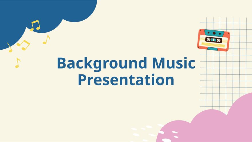 Background Music Presentation in PDF, PowerPoint, Google Slides, Apple Keynote