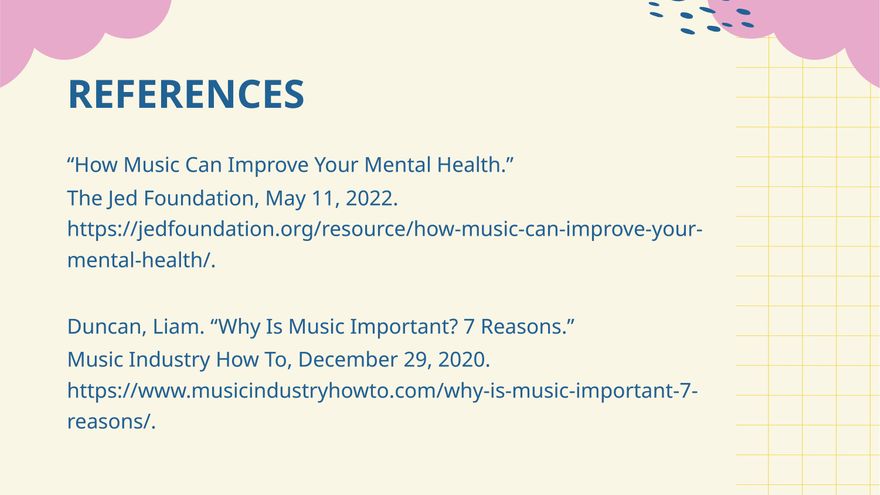 Free Background Music Presentation Template to Edit Online