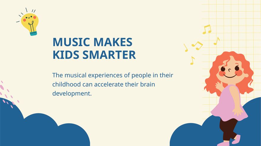 Free Background Music Presentation Template to Edit Online