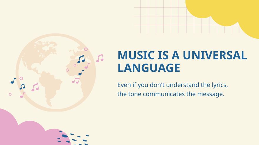 Free Background Music Presentation Template to Edit Online
