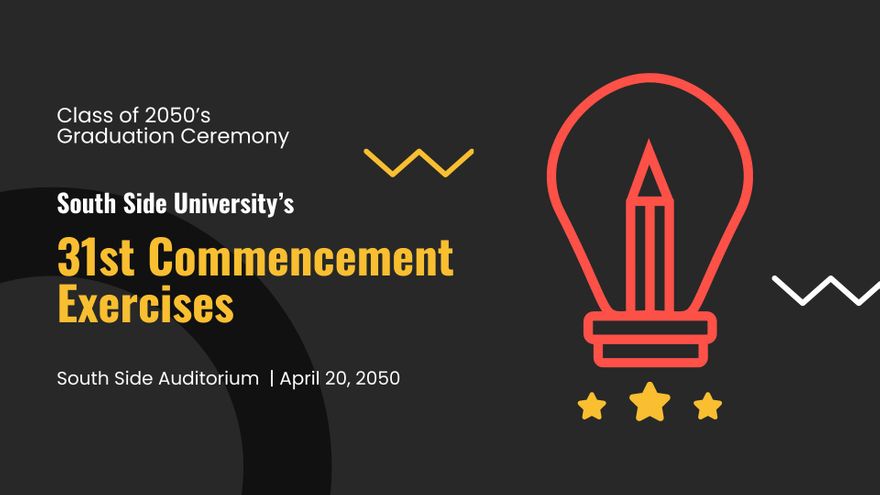 Free Graduation Invitations for College Presentation Template to Edit Online