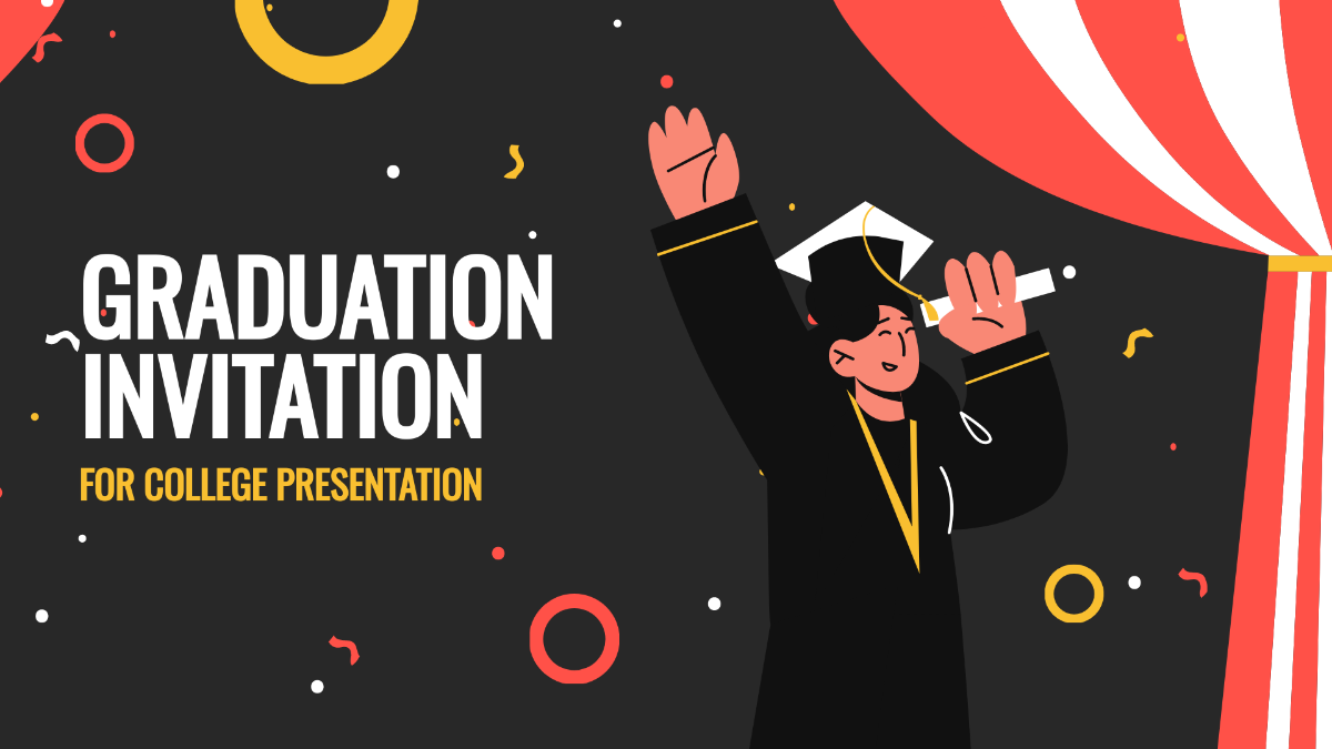 Graduation Invitations for College Presentation Template