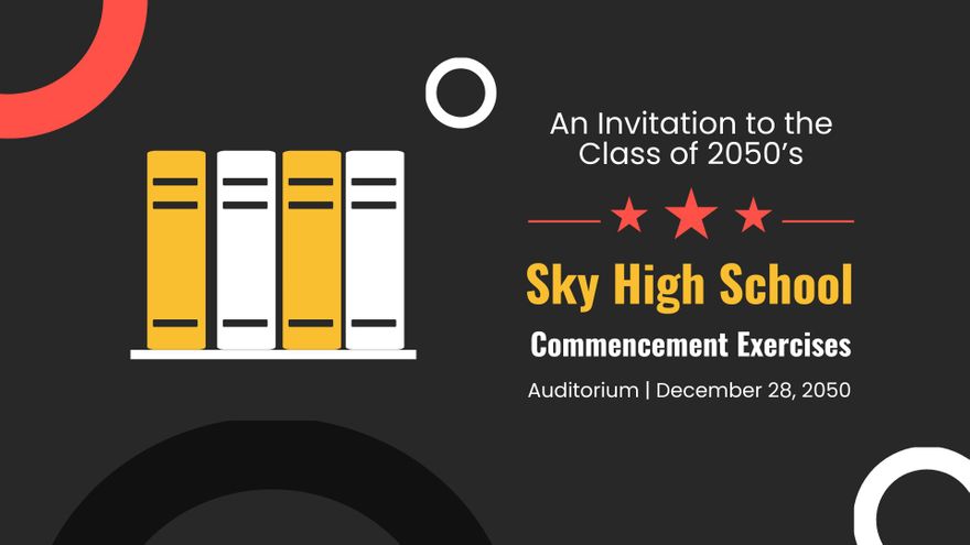 Free Graduation Invitations for College Presentation Template to Edit Online
