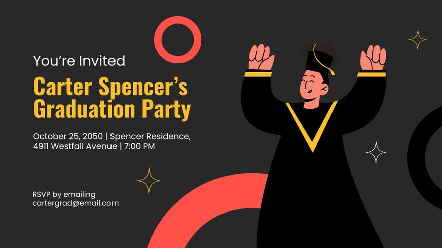 Free Graduation Invitations for College Presentation Template to Edit Online