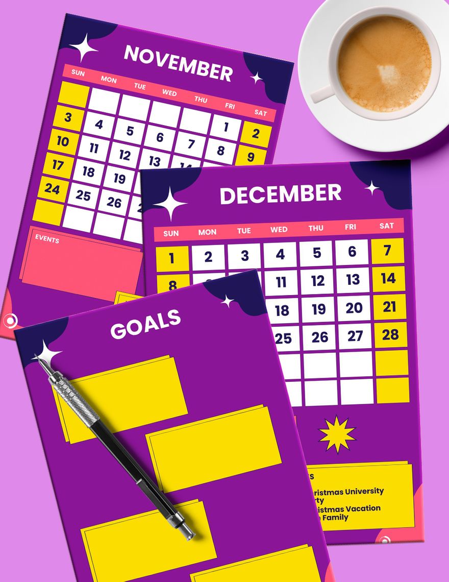 2024 Monthly Planner Template in Illustrator, MS Word, Portable