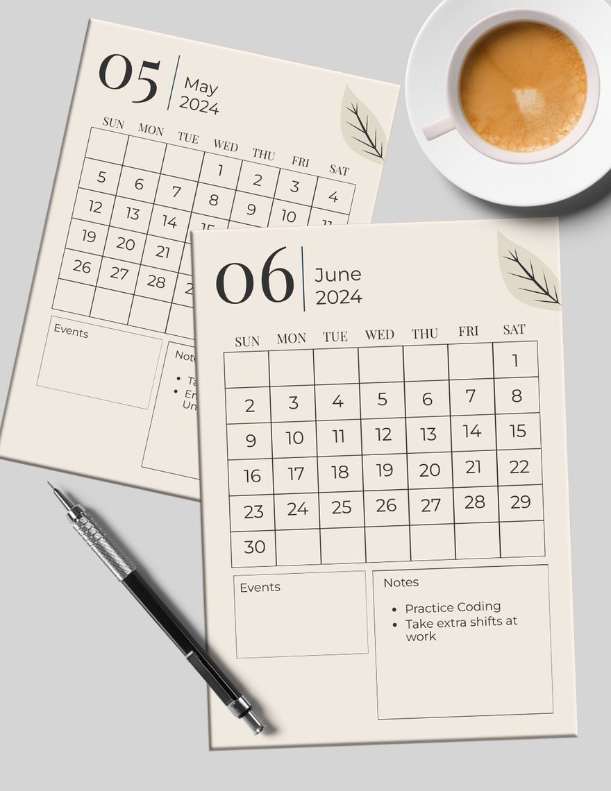 Free 2024 Year Planner Template to Edit Online