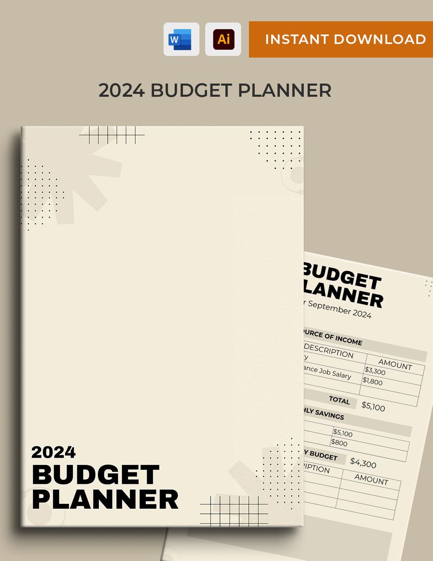 2024 Budget Planner Template
