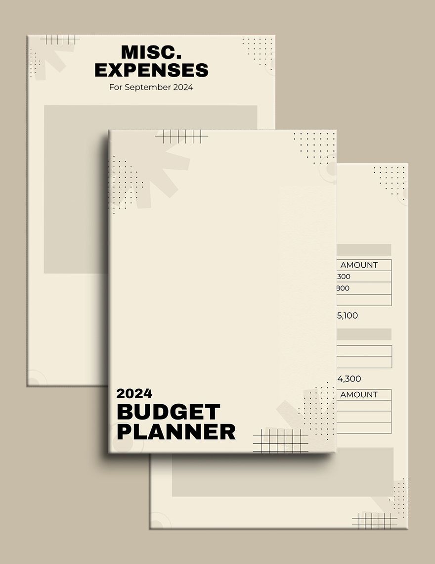 2024 Budget Planner Template