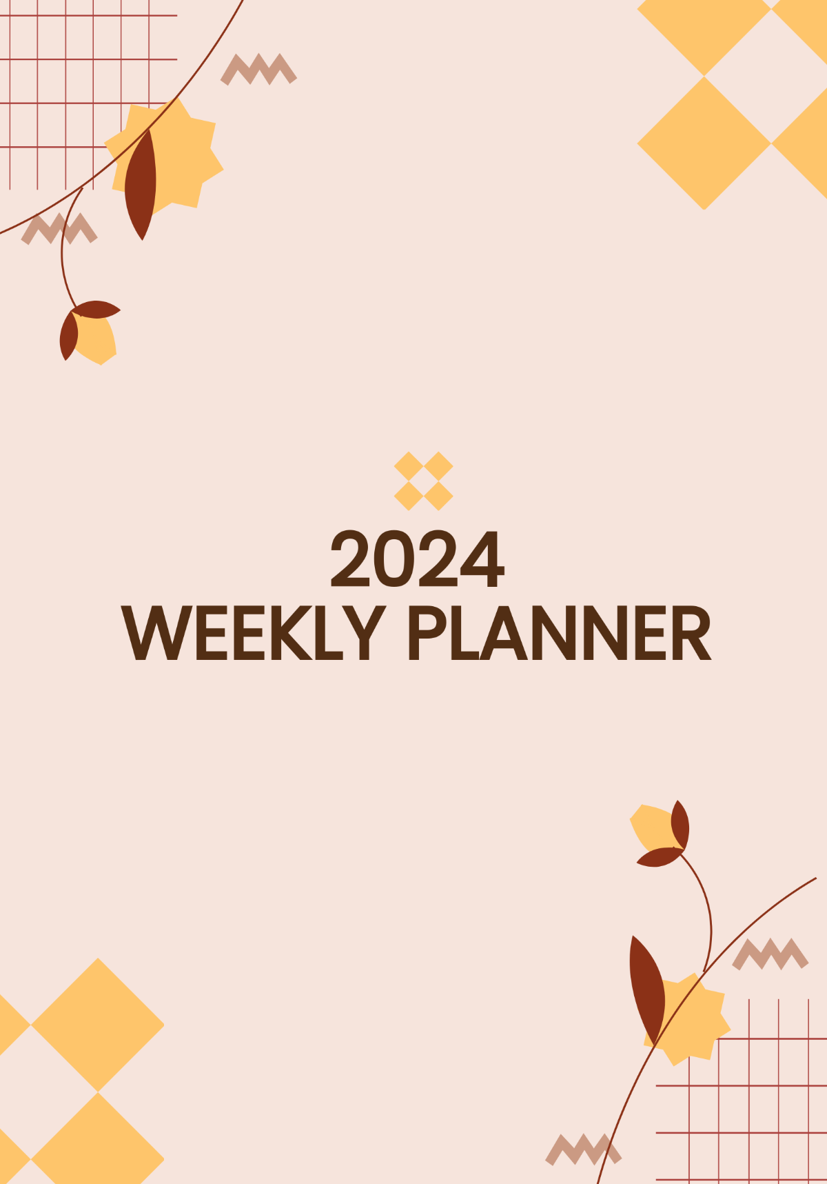 Free 2024 Weekly Planner Template