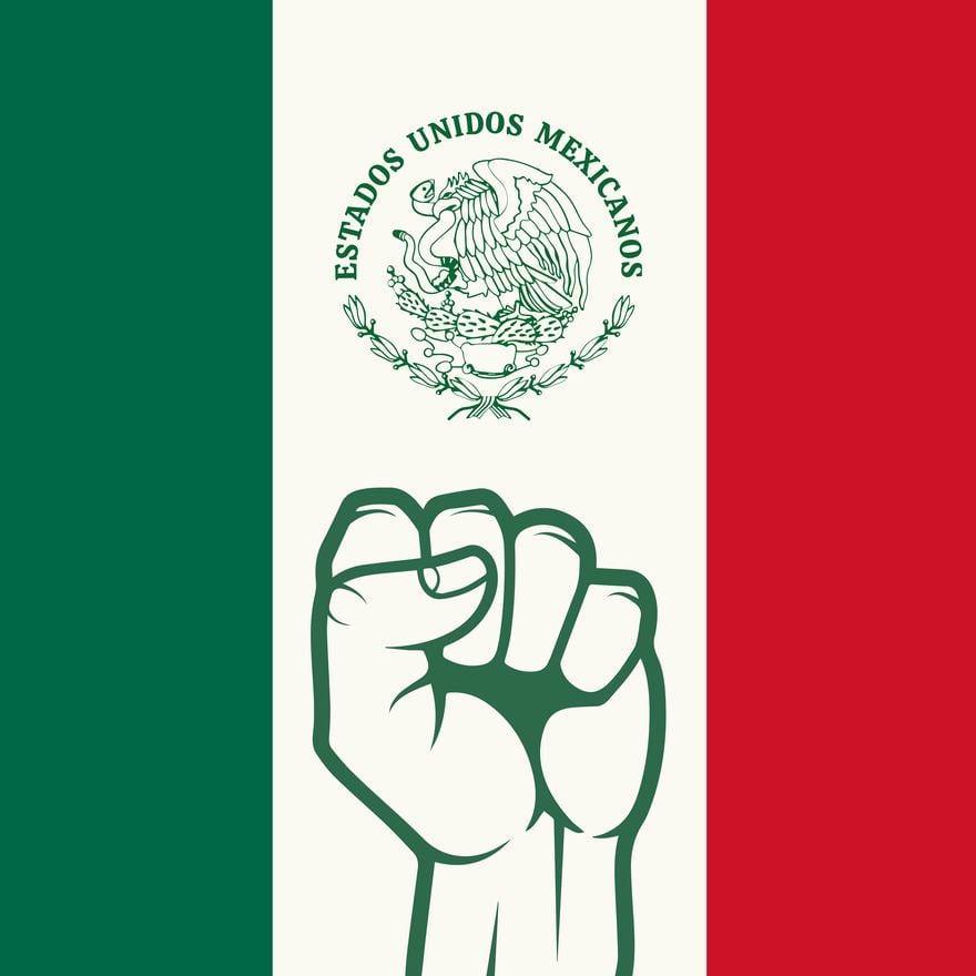 Mexico Constitution Day Clipart Vector in Illustrator, PSD, EPS, SVG, JPG, PNG