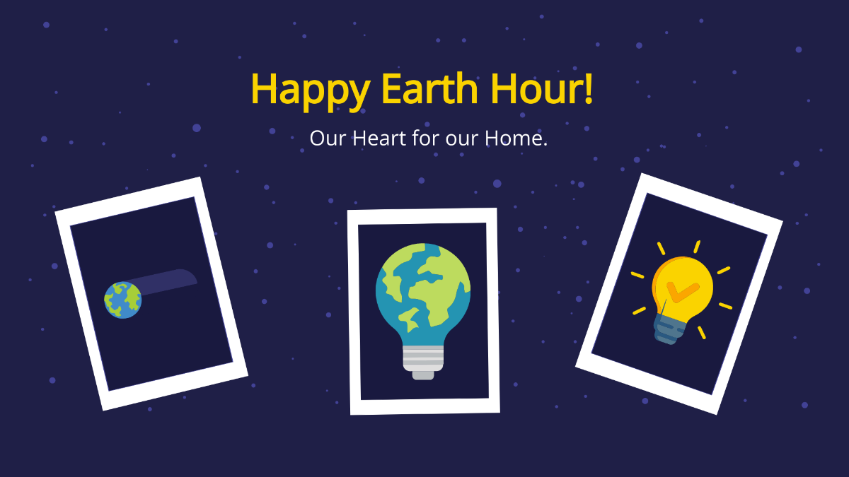 Earth Hour Photo Banner Template