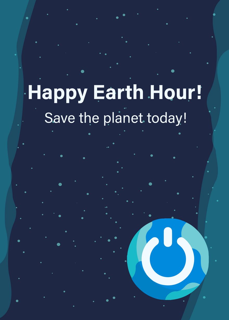Earth Hour Greeting Card