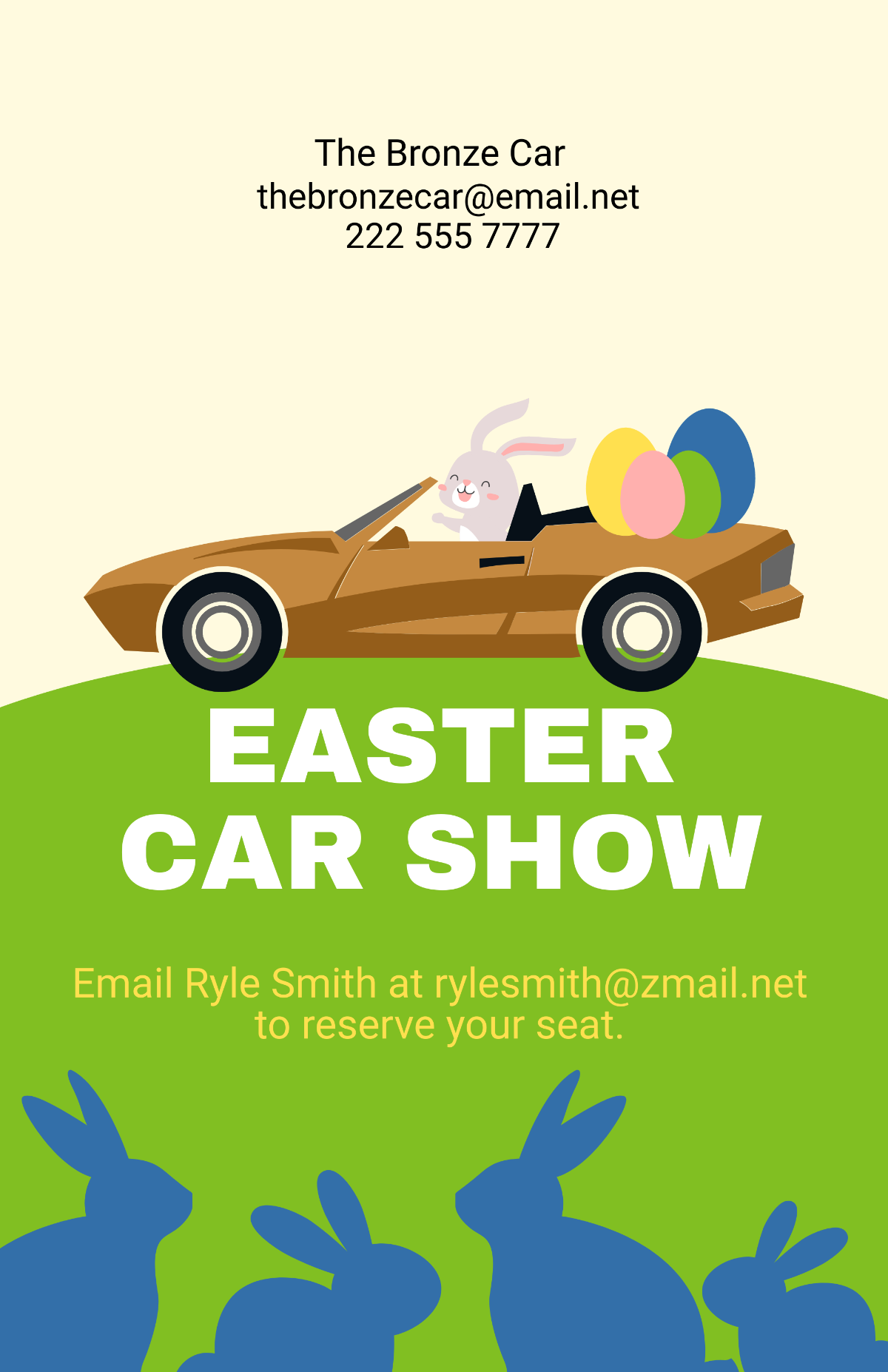 Easter Advertisement Poster Template