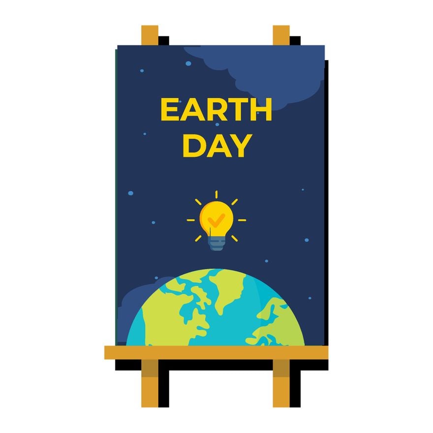 Earth Day Sign Vector