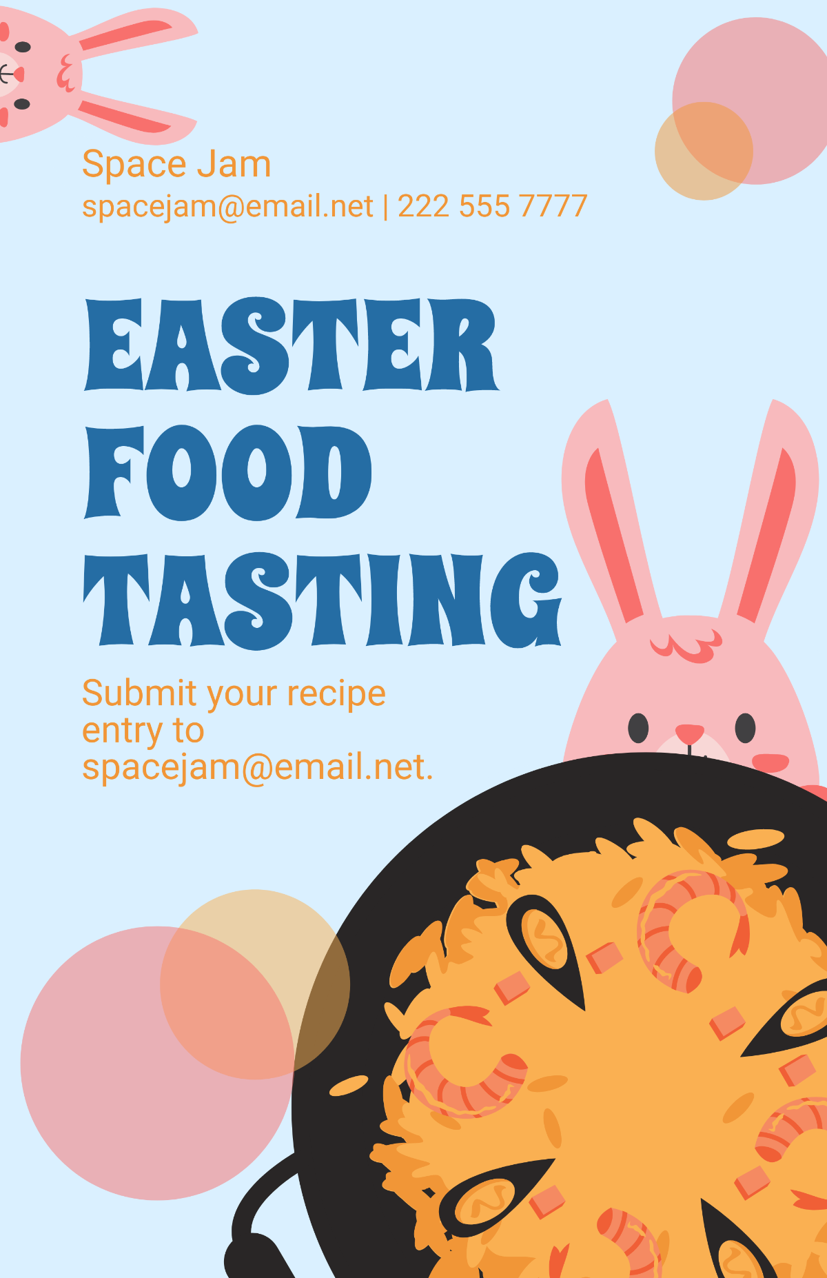 Happy Easter Poster Template