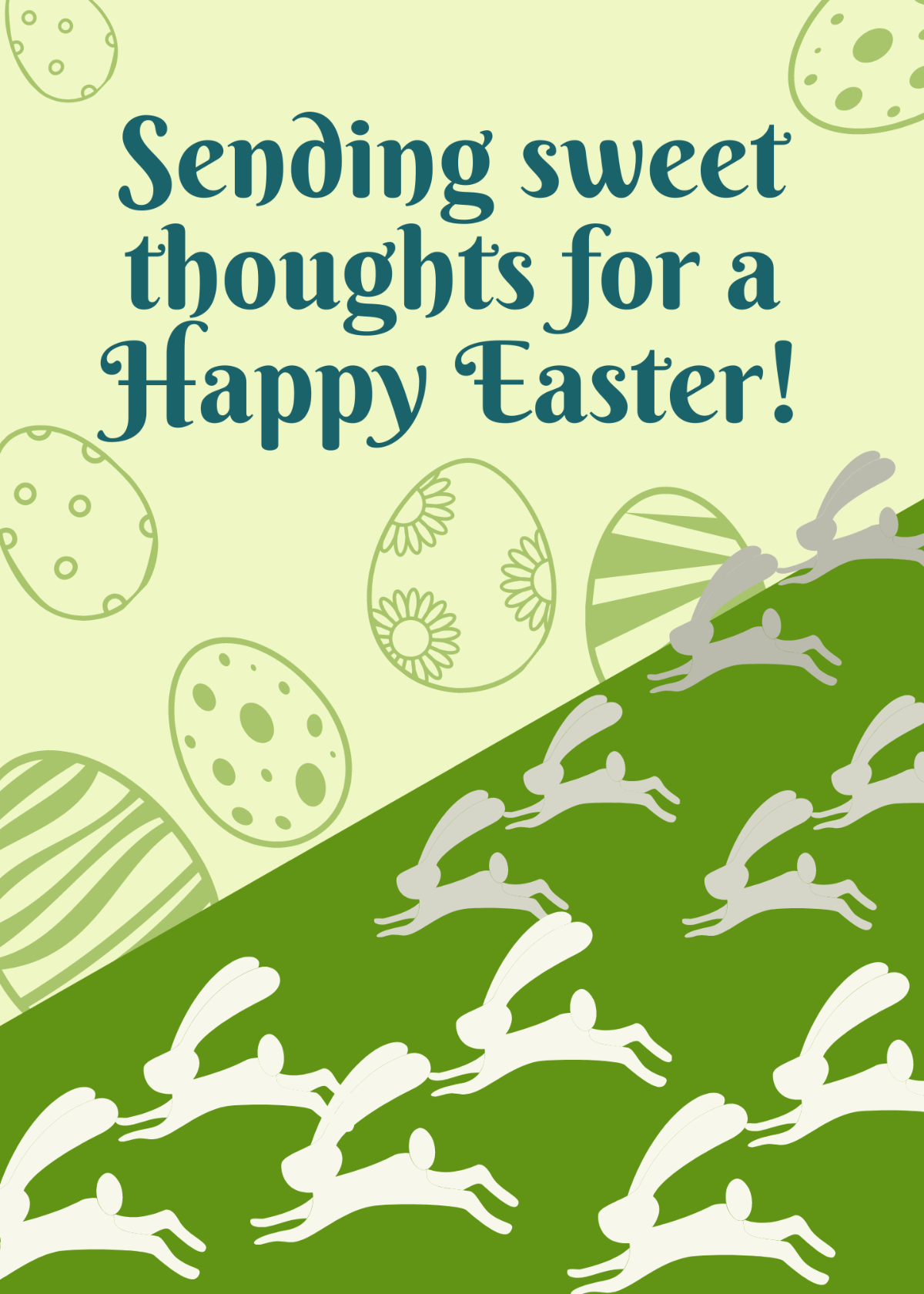 Easter Greeting Card Template