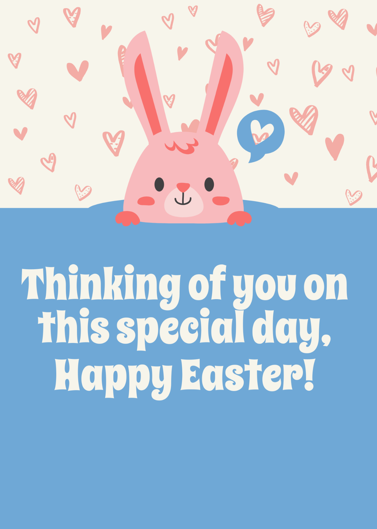 Free Easter Greeting  Template
