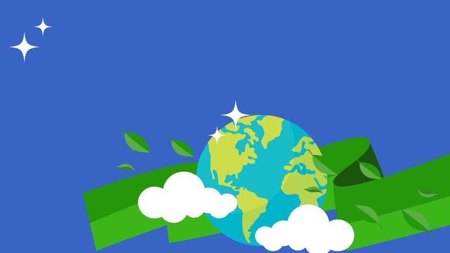 Earth Day Blue Background