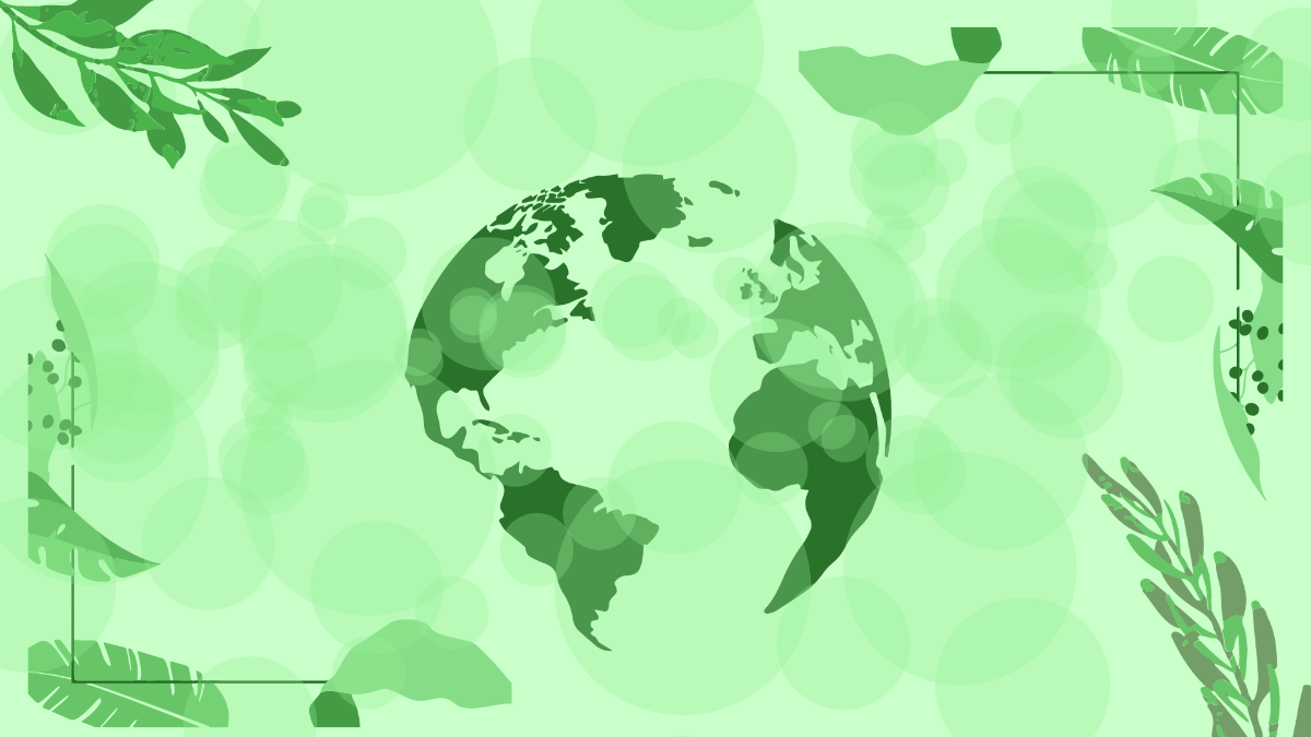 Earth Day Blur Background Template