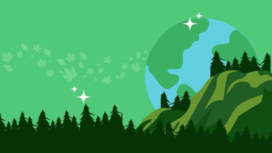 Earth Day Green Background