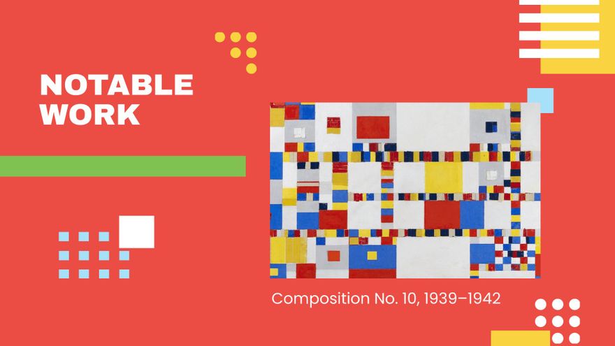 Free Piet Art History Lesson Presentation Template to Edit Online