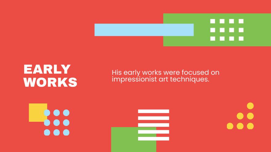 Free Piet Art History Lesson Presentation Template to Edit Online