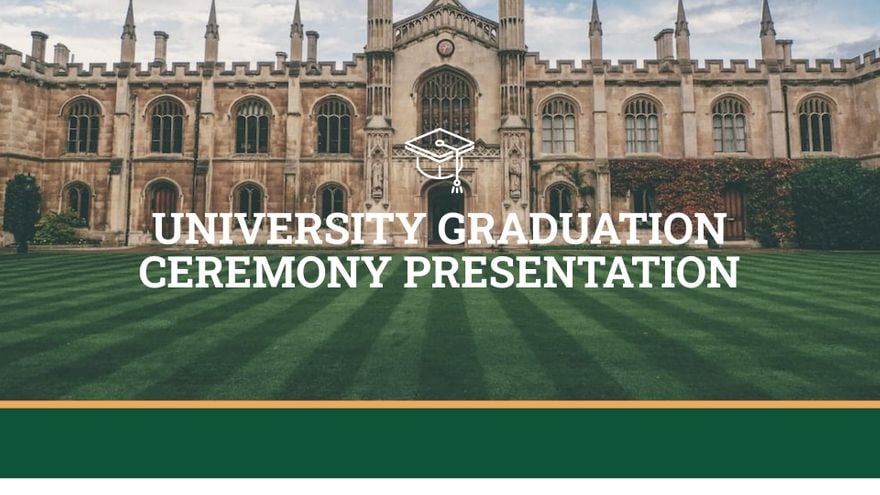 University Graduation Ceremony Presentation