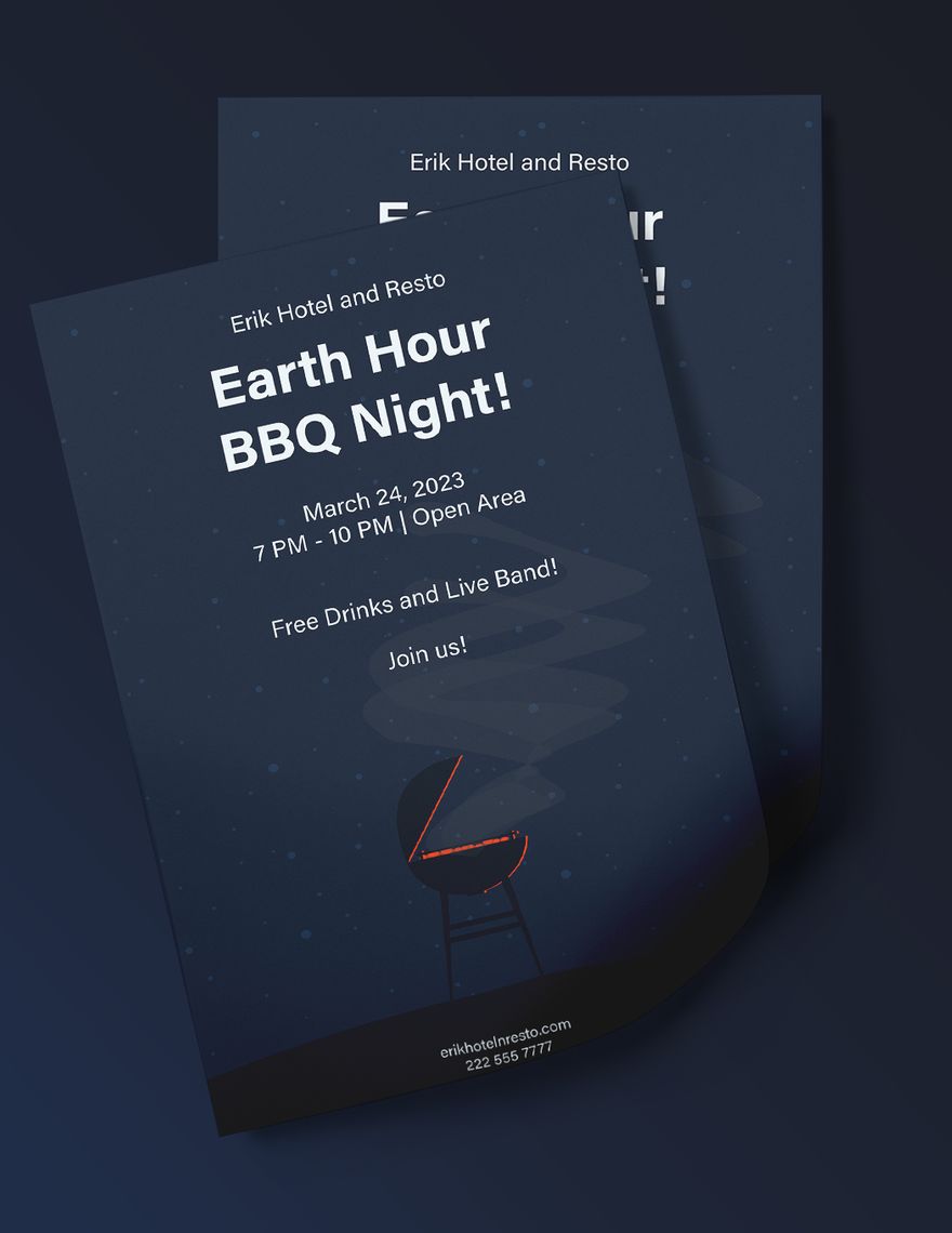 Earth Hour Event Flyer
