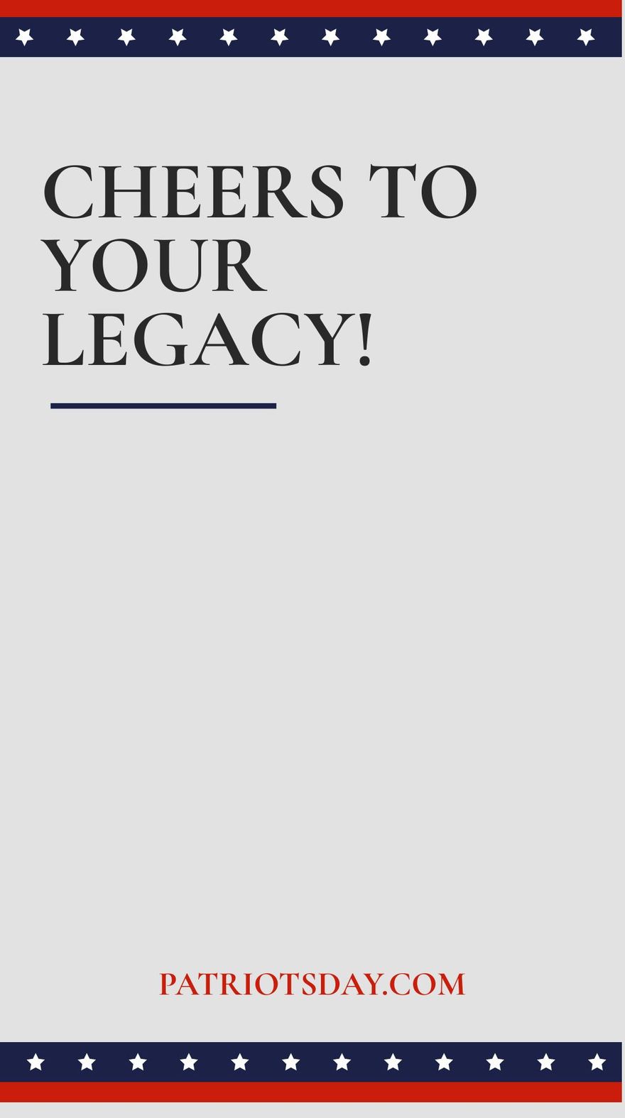 Free Patriots' Day Instagram Story Template to Edit Online