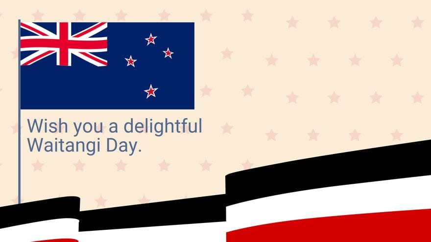 Waitangi Day Greeting Card Background