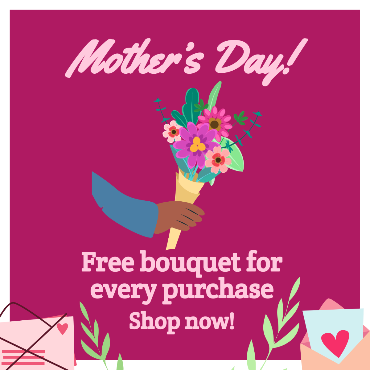 Mother's Day Promotion Vector Template