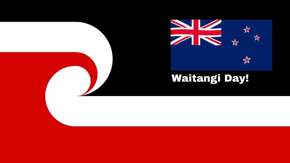 Waitangi Day Wallpaper Background Template