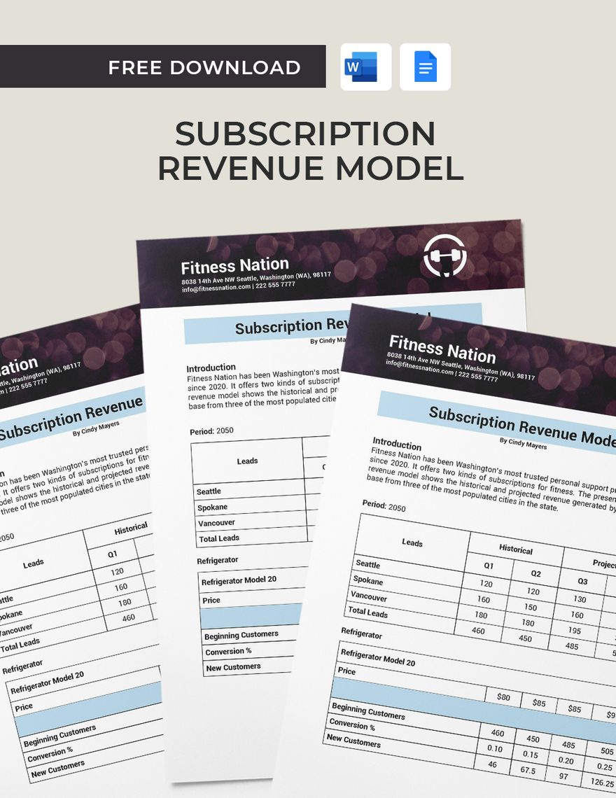 Subscription Revenue Model