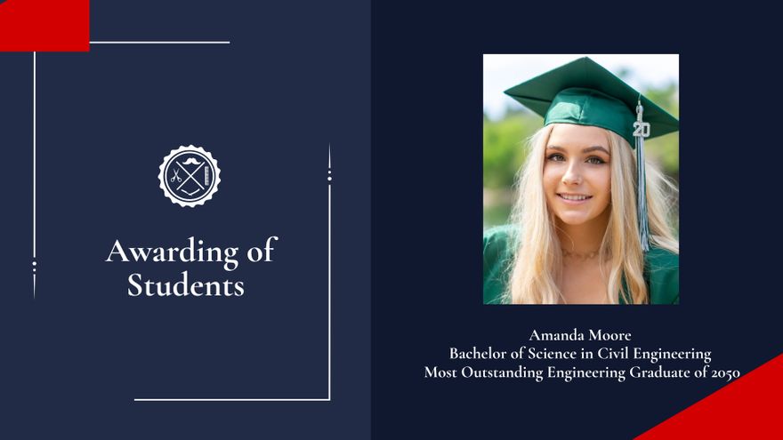 Free College Graduation Party Presentation Template to Edit Online Free College Graduation Party Presentation Template to Edit Online