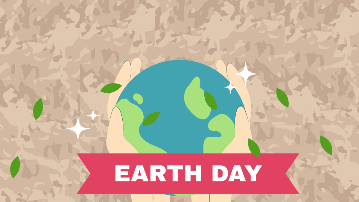 Earth Day Texture Background Template