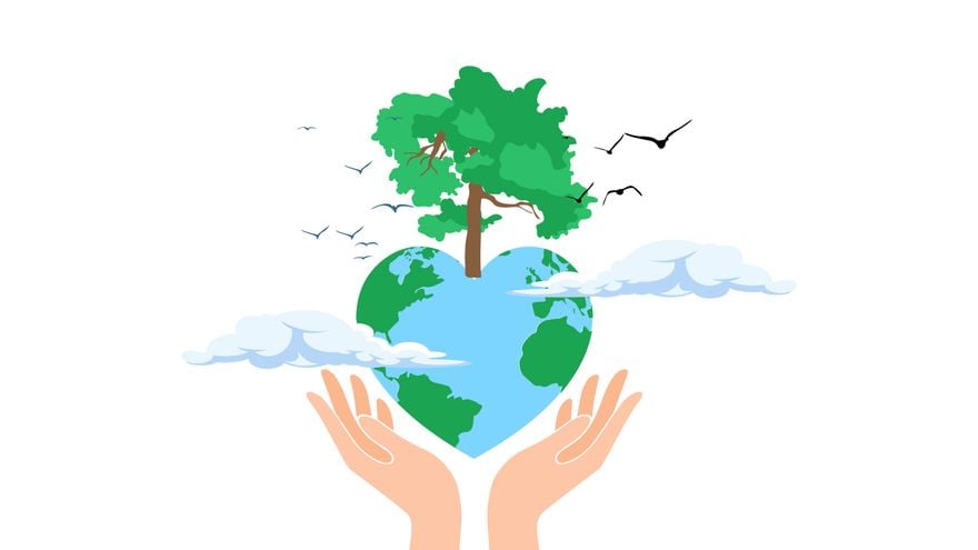 Free Earth Day White Background