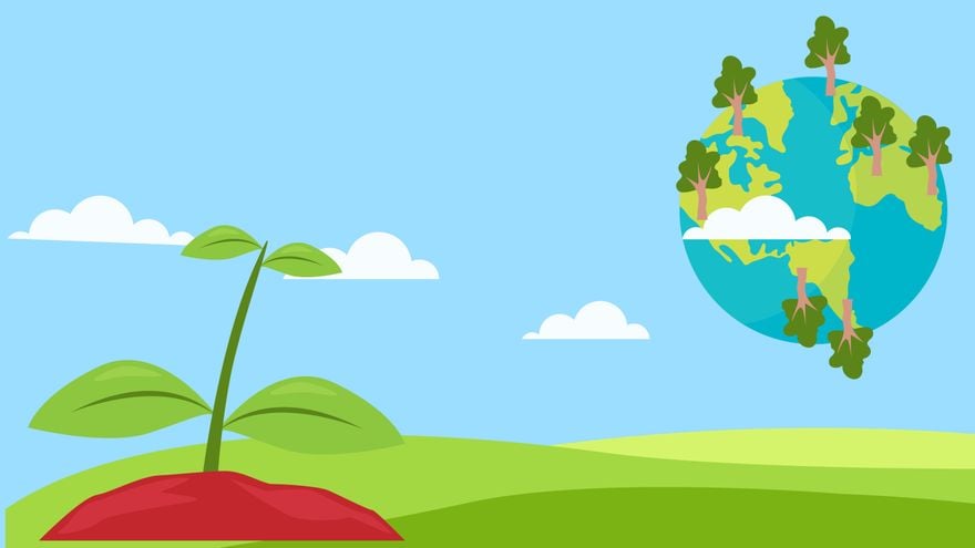 Free Earth Day Zoom Background in PDF, Illustrator, PSD, EPS, SVG, JPG, PNG