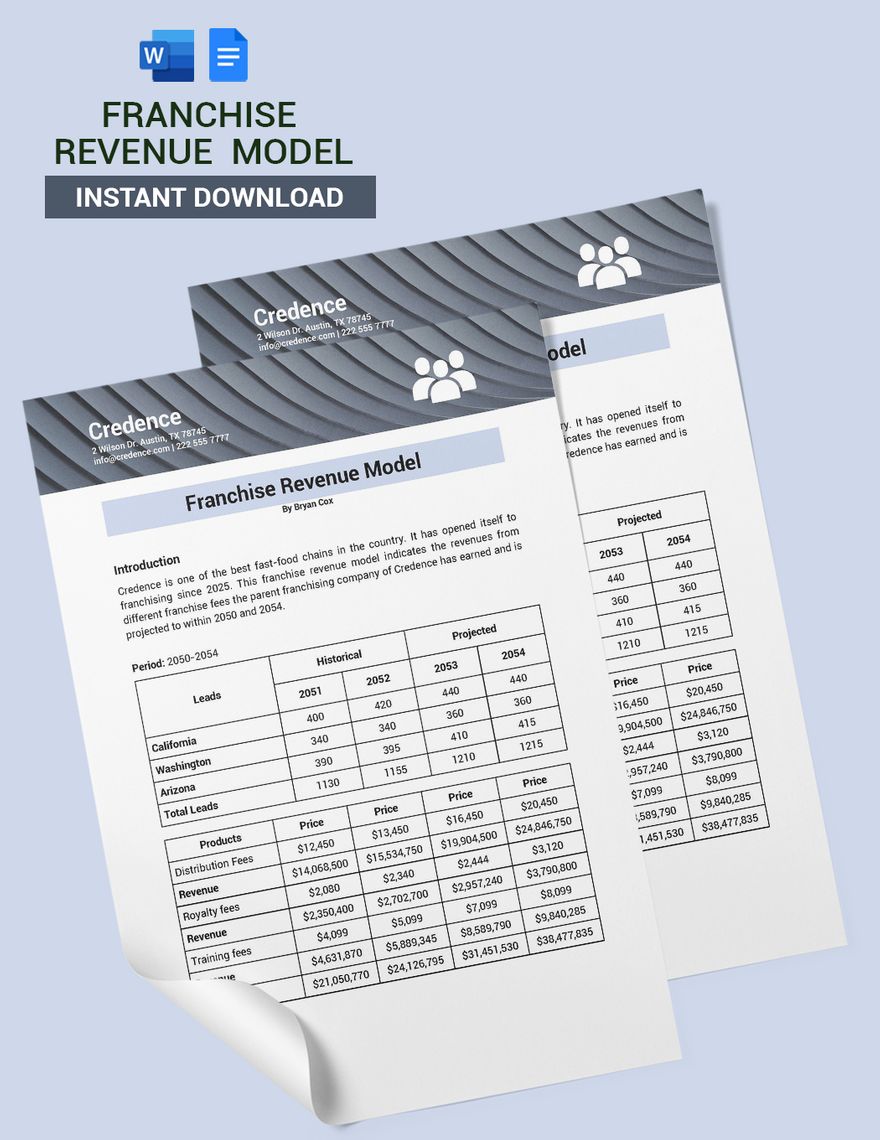 Franchise Revenue Model