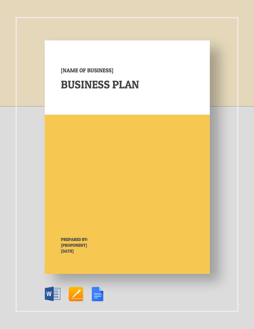 free salon business plan template